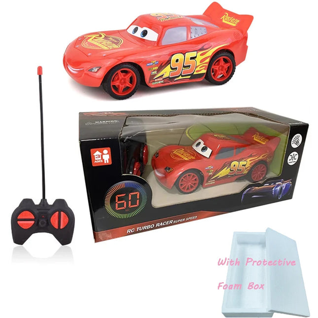 2026 Disney Anime Pixar Cars 3 Electric Toy Car Lightning Mcqueen Remote Control Car Toy Simulation Racing Kids Birthday Gifts