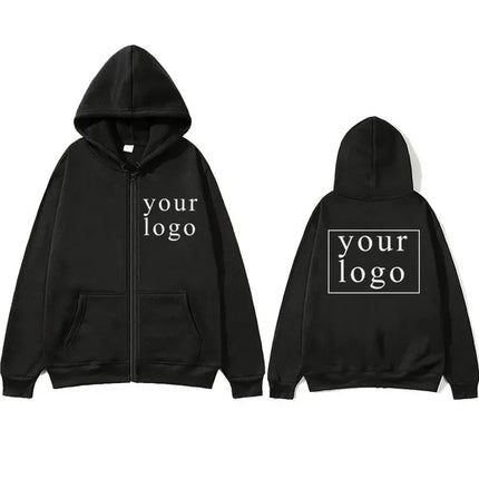 Custom Print Zip Hoodie / Hoodie Zippé Imprimé Personnalisé