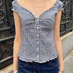 drak blue-plaid / M