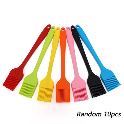 5/10/15/20PCS Random Color Silicone Spatulas Cream Spatula Cake Cream Scraper Baking Cake Tool Heat-resistant Seamless Scraper