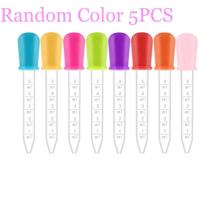 1-30Pcs Small Plastic Graduated Dropper Liquid Eye Ear Pipette Drawing Paint Tools Lab Experiment Toys For Children Kids Gift