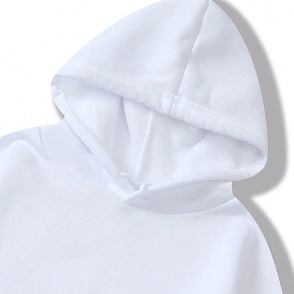 I'm So Crazy I Can't Explain The Printed Hoodie Women's Street Round Neck Clothes Fashionable Versatile Hooded Autumn Warm Y2K