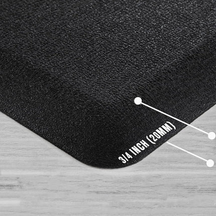 Anti Fatigue Floor Mat 20MM Thick Cushioned Kitchen Comfort Mat Waterproof Non-Slip Standing Desk Mat PVC Ergonomic Foam Mat
