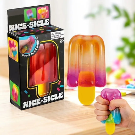 Gradient Ice Cream Squeeze Toy Soft Slow Rebound Squishy Fidget Toy Stress Relief Gadget for Adults Home Office Relaxation
