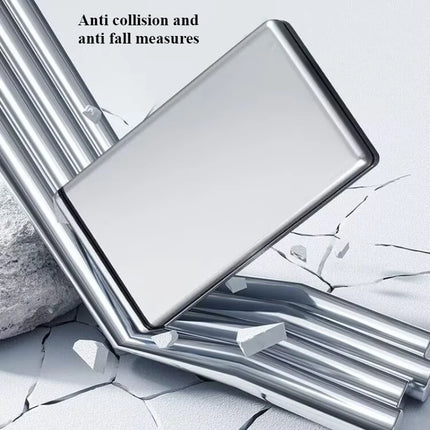 Thin Cigarette Case 20pcs Pack Ultra-thin Lightweight Cigarette Storage Box Aluminum Alloy Cigarette Case Automatically Pops Out