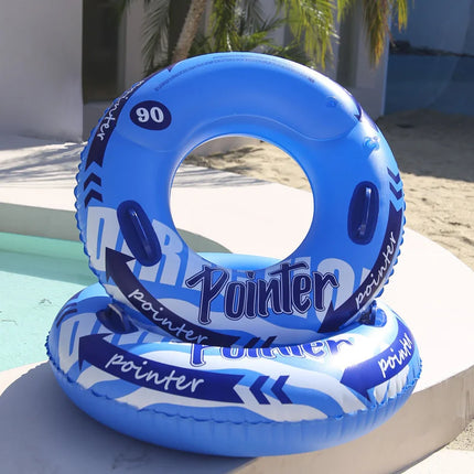 Double Balloon Inflatable Swimming Ring，Beach Toys Pool Floaties for Adults, Swim Inner Tube for Pool