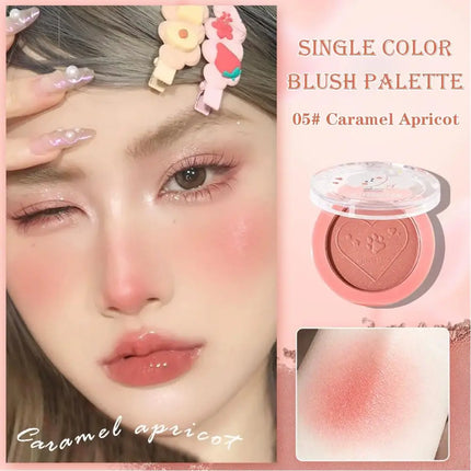 Monochrome Blush Whitening Matte Cosmetics Vitality Girl Nude Makeup Natural Smudge Monochrome Blush Plate