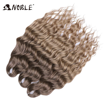Noble Braiding Hair 300g 24 Inch ANNA Curl Hair Water Wave Twist Crochet Hair Synthetic Rainbow Color Braiding Hair Extensions