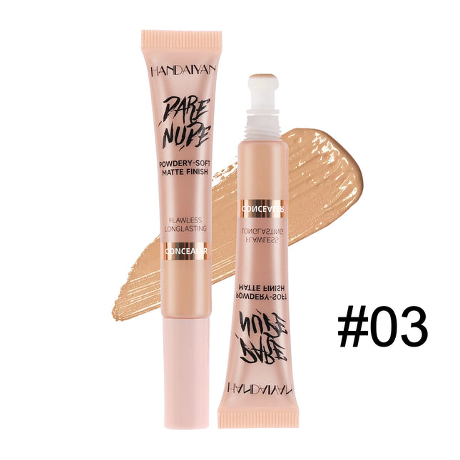 Handaiyan Hose Concealer with Sponge Brush Head Liquid Concealer Cover up blemishes on face