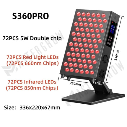 Double Chip Timing Led Red Light Therapy Panel Lamp 660nm Near Infrared Therapy Light 850nm LED Beauty Devices for Face and Body