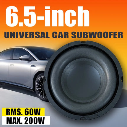 200W 6.5 inch Car Subwoofer Audio Speaker Bass for Car Home Theater System Upgrade Stereo Component Modification Truck Woofer