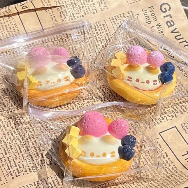 #decompre2026Kawaii Cartoon Egg Tart Antistress Foot Squishy Toy, Fidget Squeeze Toy, Mochi Squishy, Stress Reliever, Fidget Toys