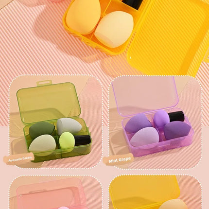 Magic Foundation Makeup Brush Set Soft Beauty Blender Gourd Shaped Makeup Sponge Loose Powder Brush Cosmetic Tools Kit