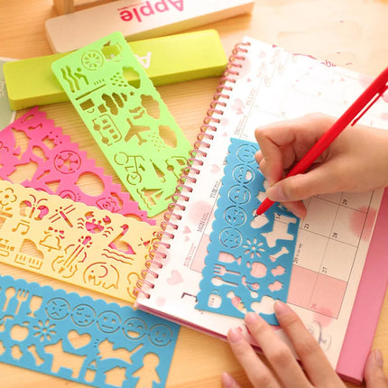 4pcs/Set Children Painting Template Drawing Stencils Set Early Childhood Drawing Toys Art Crafts Kids Educational Toy TMZ