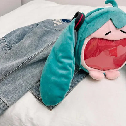 Anime Hatsune Miku Cosplay Plush Backpack Ita Bag Women Bag Shool Student Men Velvet Shoulder Bag Girl Gift