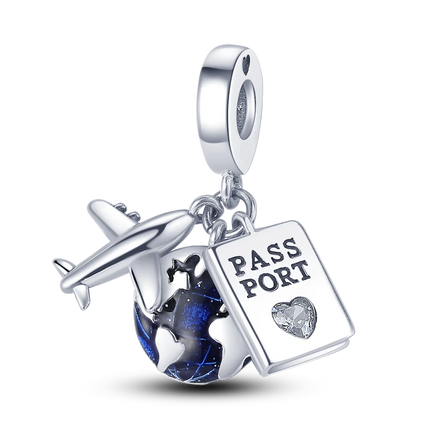 Charm Silver 925 Beads Blue Series Fit Bracelet Charms DIY Original Fashion  Pendants For Jewelry Maing