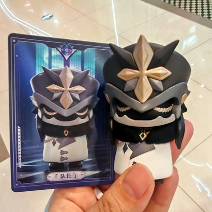 In Stock Genshin Impact Fatui Harbinger Serie Blind Box Q Version Anime Figure Collection Desktop Mystery Box Surprise Toy Gifts