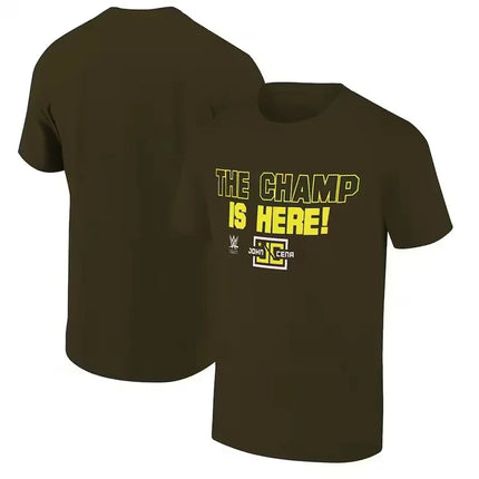 John Cena Wrestling Men's T-Shirt Summer Outdoor Sports Fitness Unisex Tops Casual O-Neck Short Sleeve Tee Casual Men Clothing