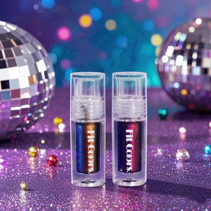 Glossy Metallic Eyeshadow Lipstick Set Liquid Glitter Pigment Optical Chameleon Face Beauty Makeup Cosmetic