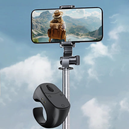JX-12 Roller Fingertip Ring Remote Control Wireless Bluetooth Mobile Selfie Mice Video Automatic Page Turner Browsing for TIK To