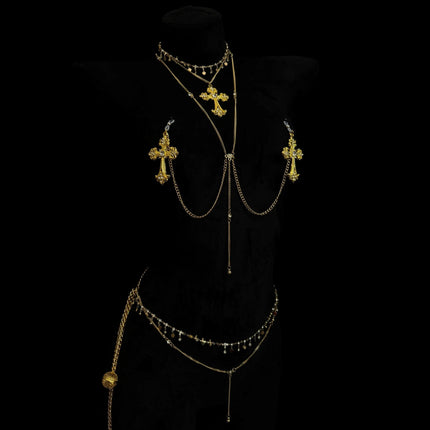 2026 Gold Nipple Clamps with Fringe Body Chain for Women Nipple Massage Body Decoration SM Stimulation Adult Toy sex product 18+