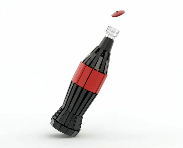 513pcs MOC Coca Cola Glass Bottle Model Building Blocks Toys Diy Creative Construction Home Decor Ornaments Brick Gifts
