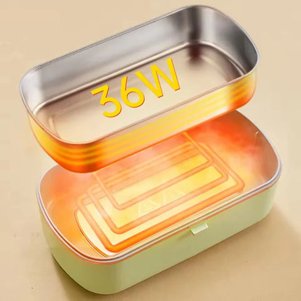 900ML Portable Food Warmer with Heat Preservation Self-Heating Steaming Cooking 304 Stainless Steel Office Thermal Lunch Boxes