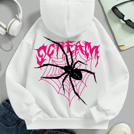 Tween Girl Children Hoodies Casual Comfortable Loose Long Sleeve Tops Sweatshirts Kids Cartoon Coat Autumn Winter Clothes
