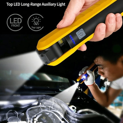 Rotatable COB Work Light LED Flashlight USB Charging Car Repair Lamp SOS Warning Light With Magnet Hook 4 Modes Camping Lantern
