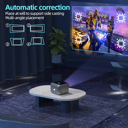 VIVICINE F3 Native 1080P Projector 4K Support Auto Focus Keystone Android 9.0 WiFi6 Home Theater