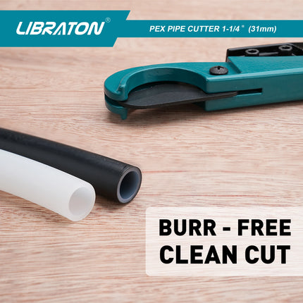 Libraton Pex Cutter 31mm Pex Pipe Cutte PEX Tube Cutter 1.25 Inch PEX Pipe Cutting Tools for PEX PVC PPR Plastic