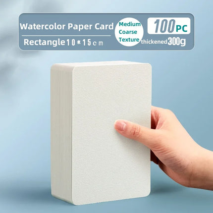 Square/Round Professional Watercolor Paper Postcard 300g 50/100/200 Sheets Coloring Drawing Paper Sketchbook Art School Supplies