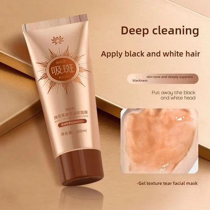 Spots Peel-Off Facial Mask Anti-Blemish Freckle Brightening Off Mask Deeply Clean Pore Tightening Moisturize Glowing Skin