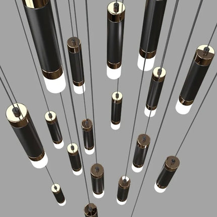 Interior Lighting Nordic Chandelier Home Decoration Living Room Pendant Modern Lustre Hall Lighting LED Staircase Long Pendant