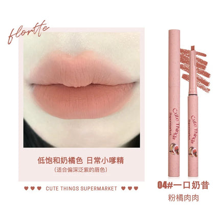 FLORTTE Lip Liner Pencil Matte Lipstick Long Lasting,Smooth Application Mechanical Lip Liners Pencil