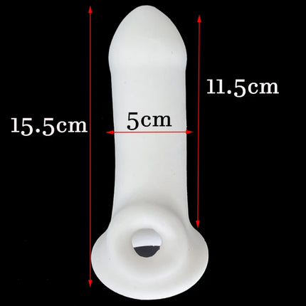 High Elasticity Penis Sleeve Prostate Massage Penis Enlargement Delay Ejaculation Silicone Condoms G-point Sex Toys for Men