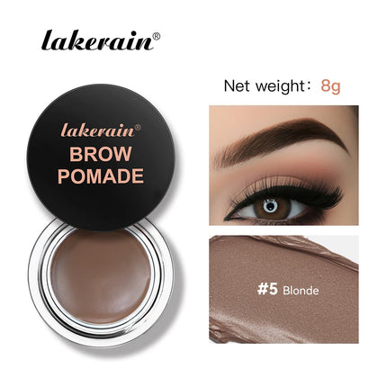 6Color Matte Black Wild Eyebrow Cream 3D Natural Tint Eyebrow Enhancers Gel Wax Waterproof Long Lasting Eye Makeup Cosmetic Tool