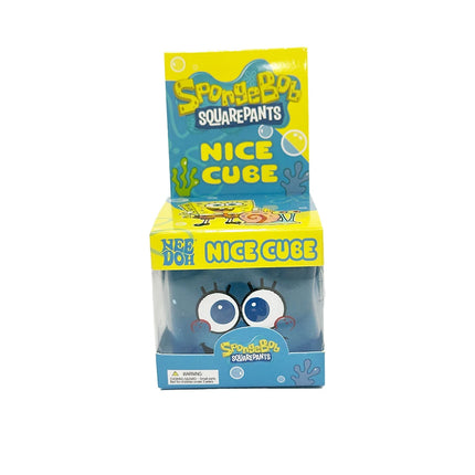 Nee Doh SpongeBob Squishy Toy, Stress Relief Toy, Squishy Vent Ball, Transparent Crystal Cube, Kids Stress Relief Gadget
