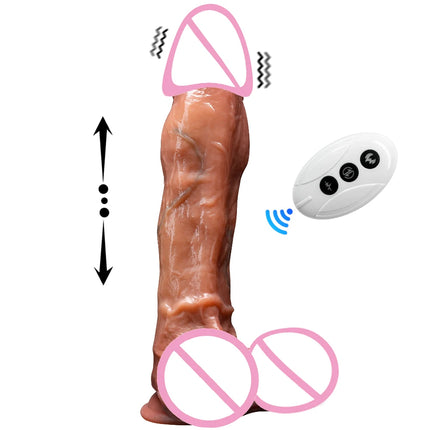 Big Powerful Vibrator heated Dildo Realistic Penis G Spot Vagina Vibrator Clitoris Massager Sex Toys for Woman Adult Machine
