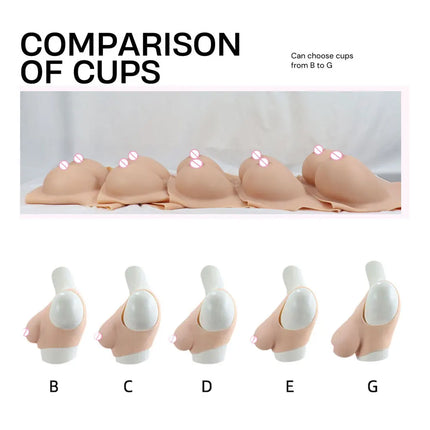 Cosplay Chest Silicone Breast Forms Huge Fake Boobs Transgender Drag Queen Shemale Crossdresser Artificial Breasts Shemale