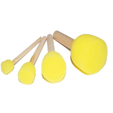 Children Toddler Sponge Stamp Brush Kits Flower Drawing Toys for Children Paint Educational DIY Art Craft Creativity Tools DDJ