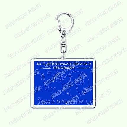 Cartoon Anime Eddsworld Tord Keychain Accessories Bag Comic Ringo Edds Meme Keyrings Jewelry Fans Friends Birthdays Gifts