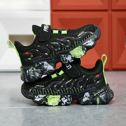 2025 Hot Selling Autumn Breathable Mesh Childrens Sports Shoes Rebound Comfortable Running Shoes Campus Versatile Casual Shoes