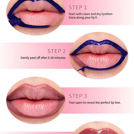 Double-headed Peel Off lip Tints/Stains Plump Lip Gloss Natural Waterproof Non Stick Cup Soft Nude Brown Tattoo Lip Liner Makeup