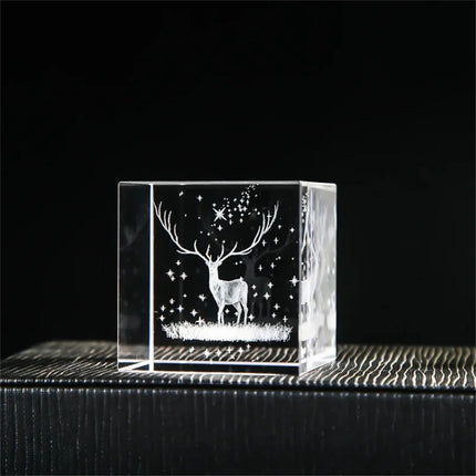 Creative 4cm Rain Clouds Raindrop Cloud Square Crystal Ornaments Heart Shape Home Office Decor Birthday Valentine's Day Gifts