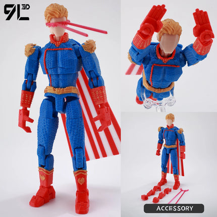 9L3D Articulated Actio Hero Model Collectible Figurine Super Hero Warrior Movie Creative Desktop Ornament Dummy13 Lucky T13 Gift
