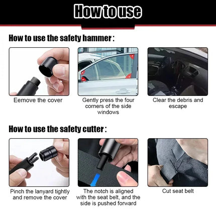 Car Emergency Window Breaker Auto Seat Belt Cutter Safety Hammer Rescue Tool Safety Hammer in Car Break Window Tool