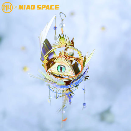 MU the Series of Divine Eye3D Metal Puzzle DIY Handmade Brain Teaser Toy Desk Office Decor Stress Relief Gift for Girlfriend