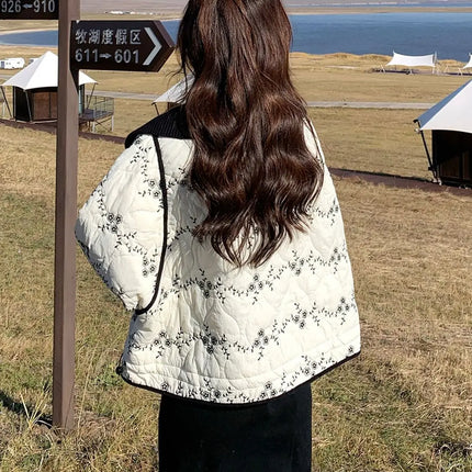 Women's Winter Clothing with Fashionable and Casual Temperament, High-end Warm and Age Reducing Cotton Clothing