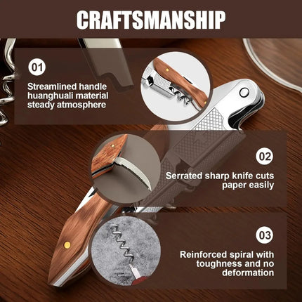 Multi Functional Bottle Opener Compact Stylish Structure Comfortable Grip Barware Accessory for Kitchen Home Bar Party Supplies